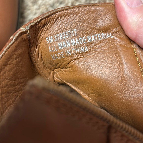 Cato Brown Ankle Boots with Gold Accents - Picture 2 of 11